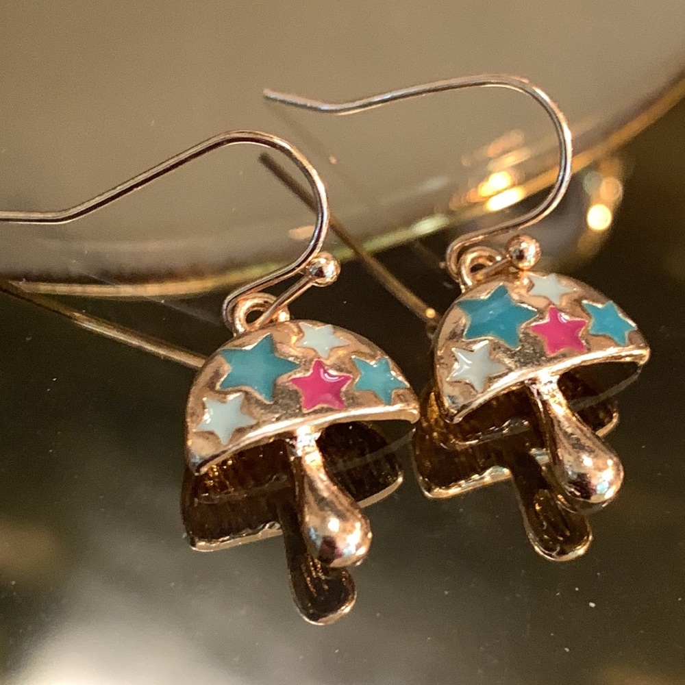 Mushroom Star Earrings